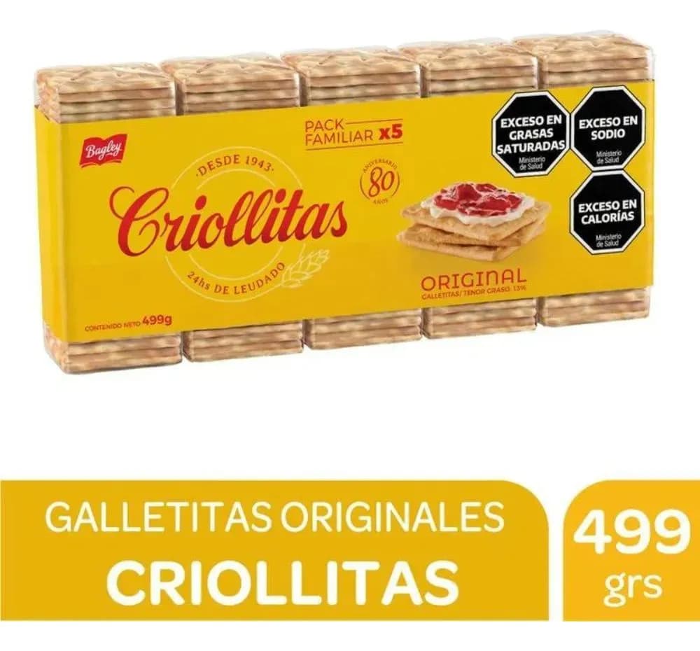 GALLE CRIOLLITAS ORIGINAL BAGLEY X5