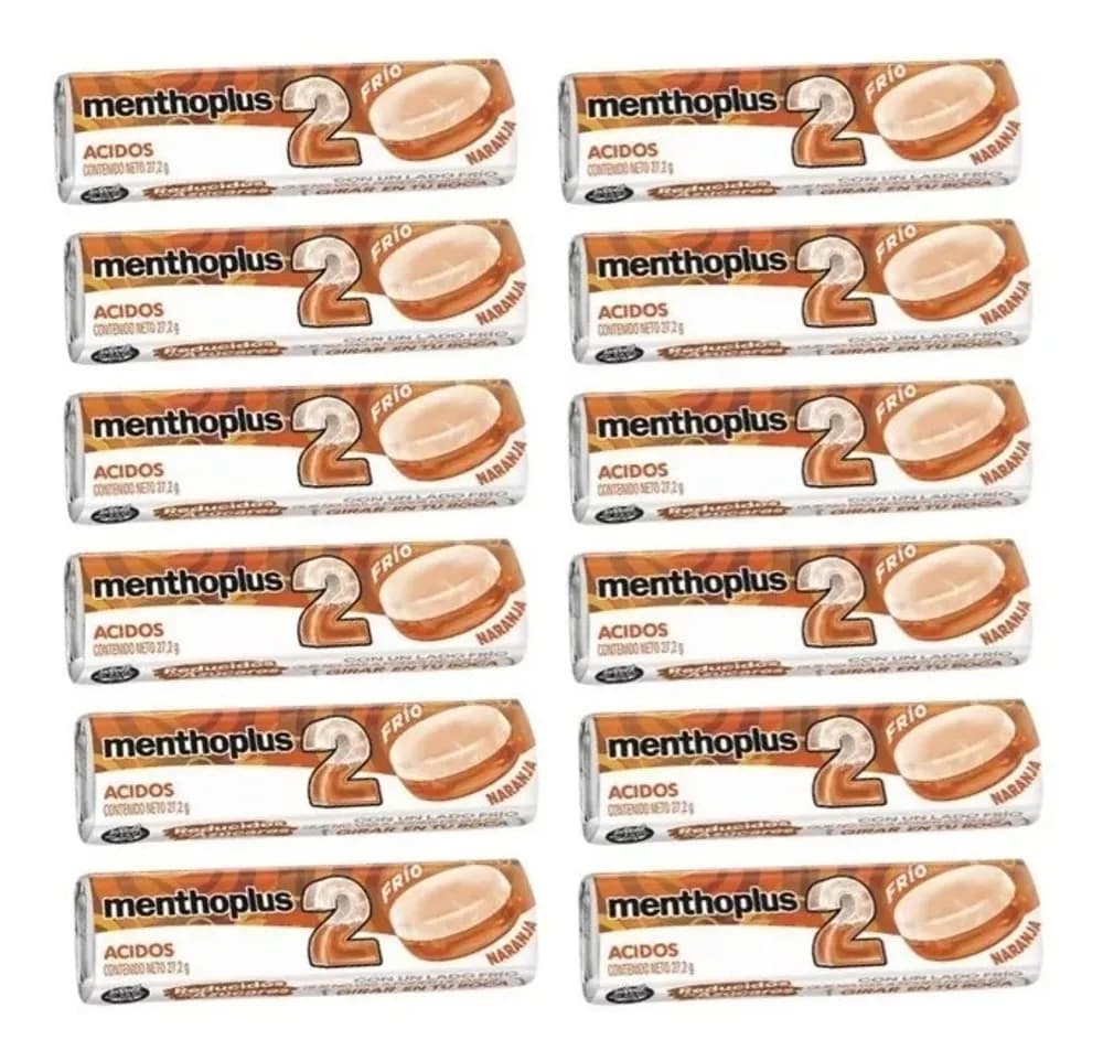 CAJA MENTHOPLUS ACIDOS NARANJA
