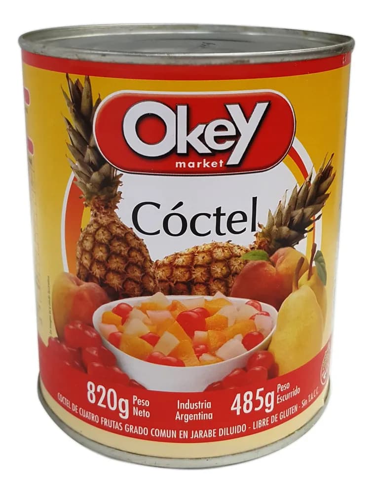COCTEL OKEY 4 FRUTAS 490G