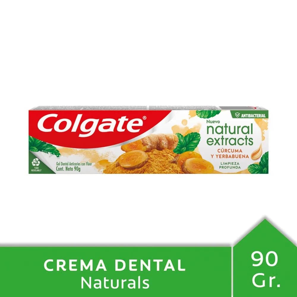 DENT COLGATE NATURAL EXTRACTS CURCUMA 90 G