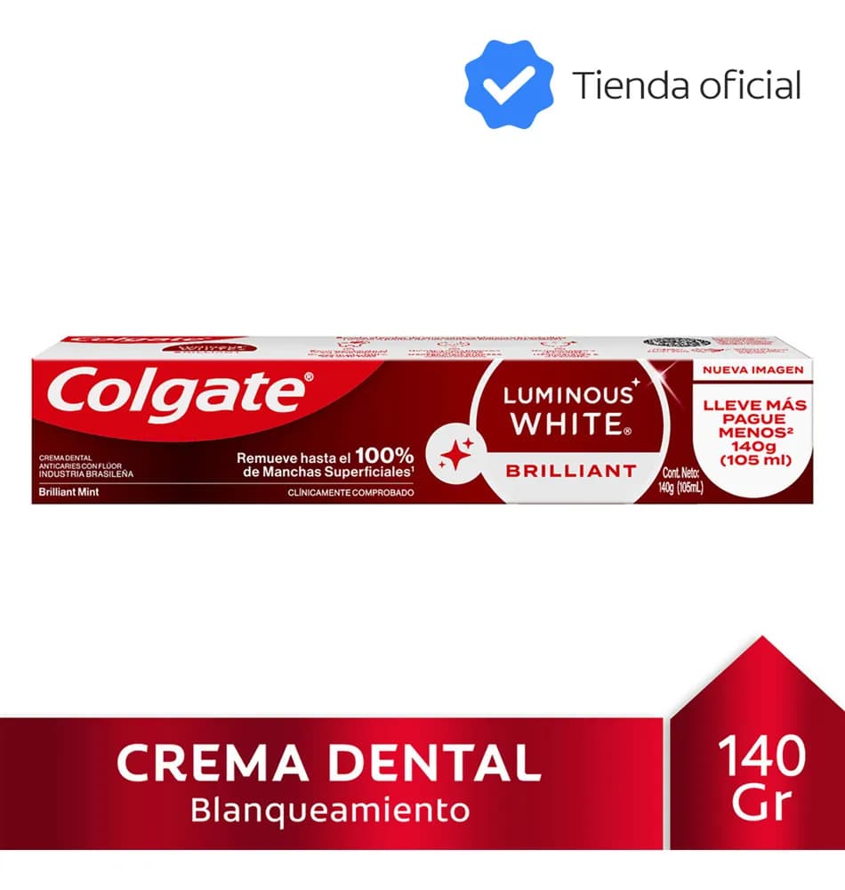 DENT COLGATE LUMINOUS BLANQUEADORA 140 G