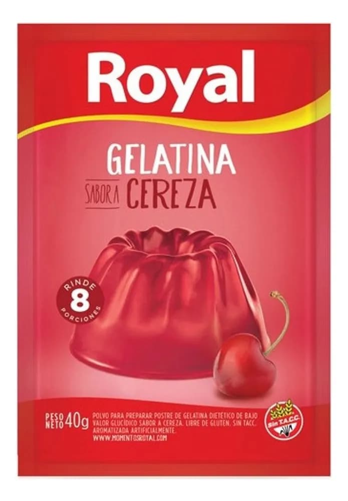GELATINA SABOR CEREZA 40G