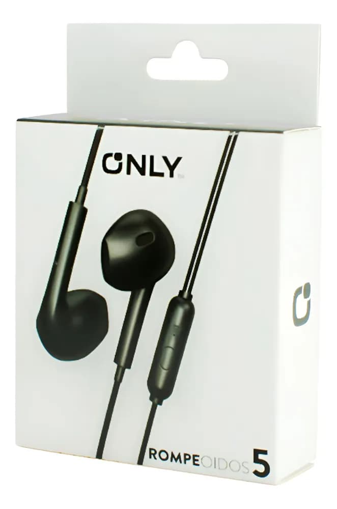 AURICULARES ONLY ROMPEOIDOS 4 GRIS