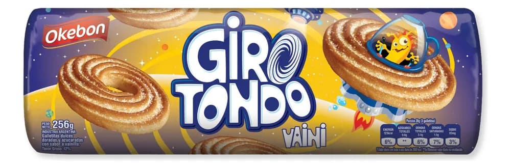 GALLE GIRO TONDO VAINILLA OKEBON 256G