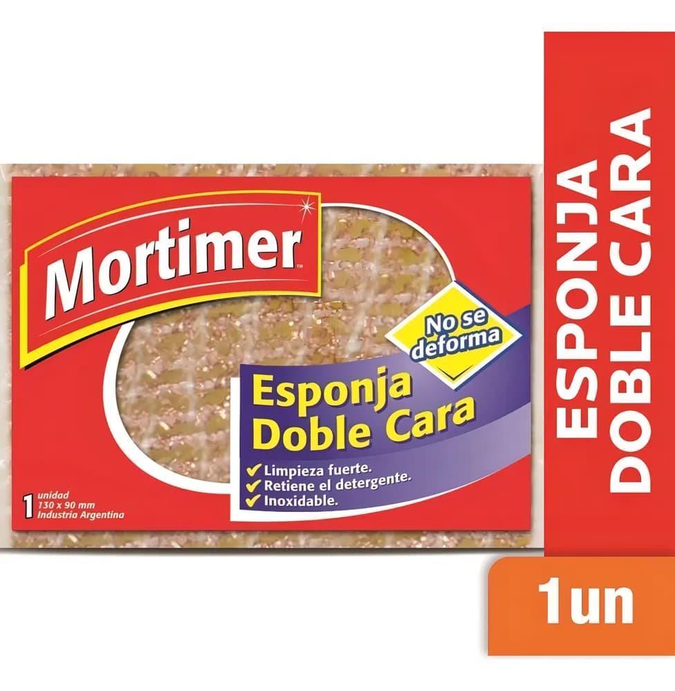 ESPONJA MORTIMER DOBLE CARA