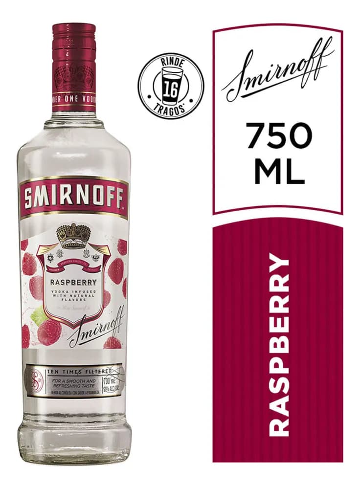 VODKA SMIRNOFF RASPBERRY 700 CC