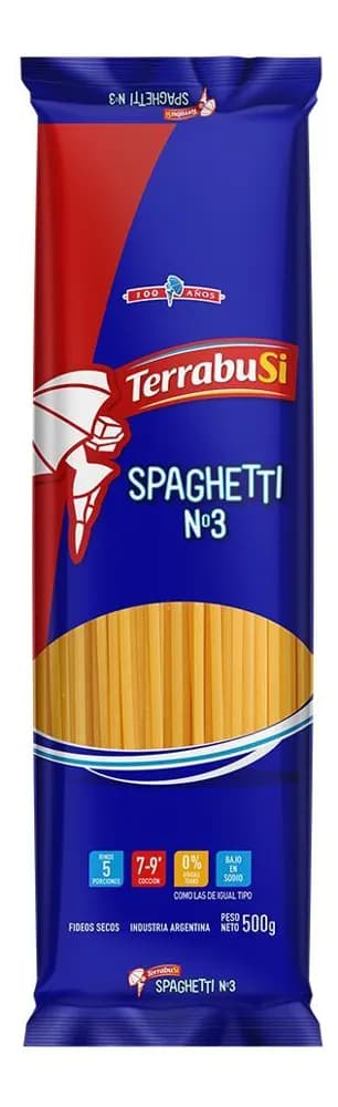 FIDEOS TERRABUSI SPAGHETTI 500 G