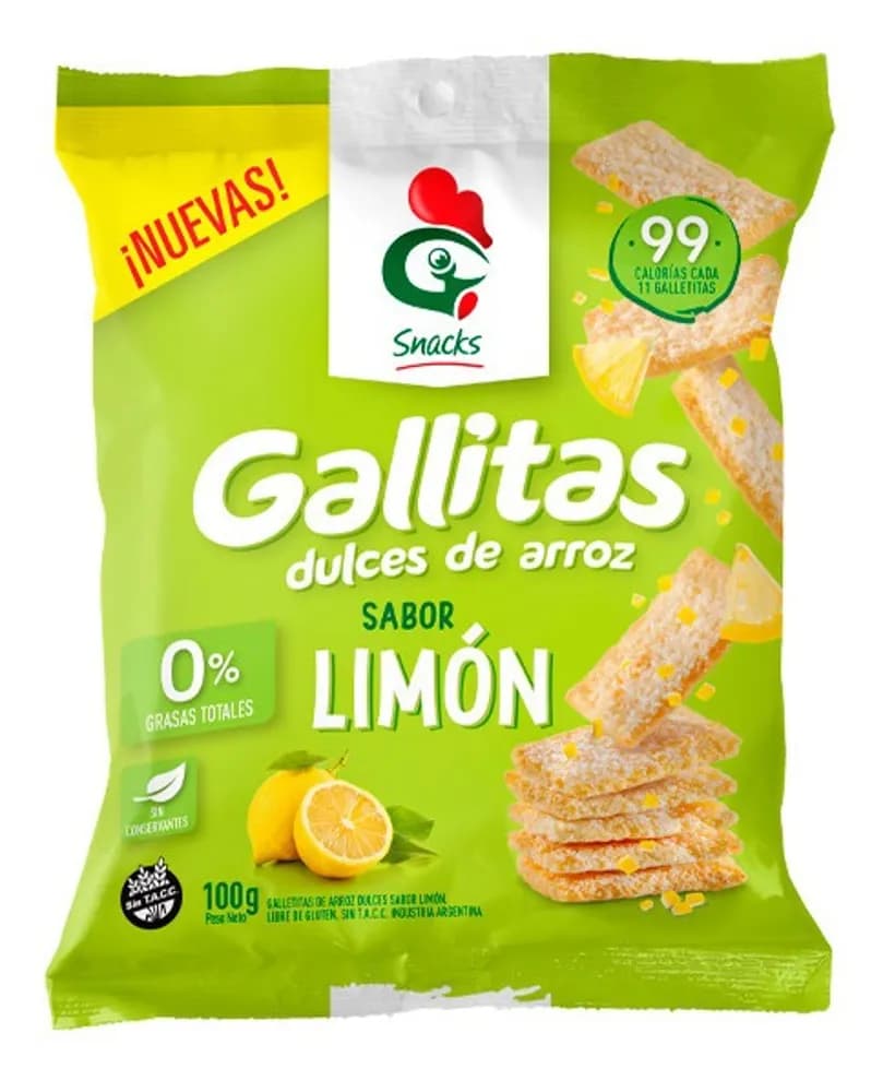 GALLO SNACK GALLETAS LIMON 100G