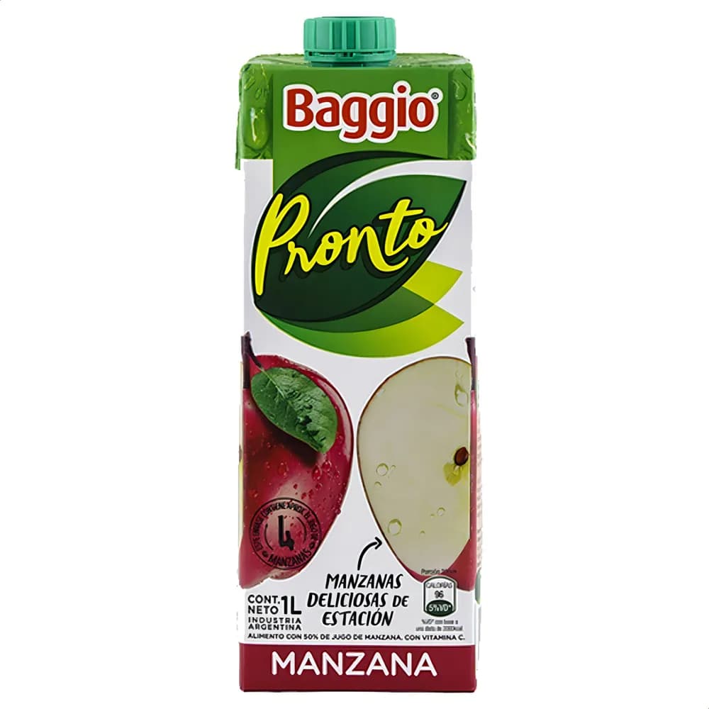 JUGO BAGGIO PRONTO MANZANA 1 L