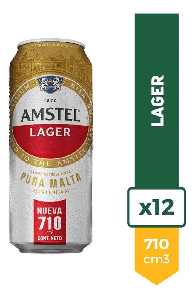 CERV AMSTEL LAGER 710 CC