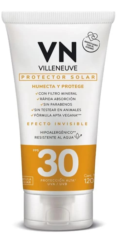 PROTECTOR SOLAR VILLENEUVE F 30 120 G