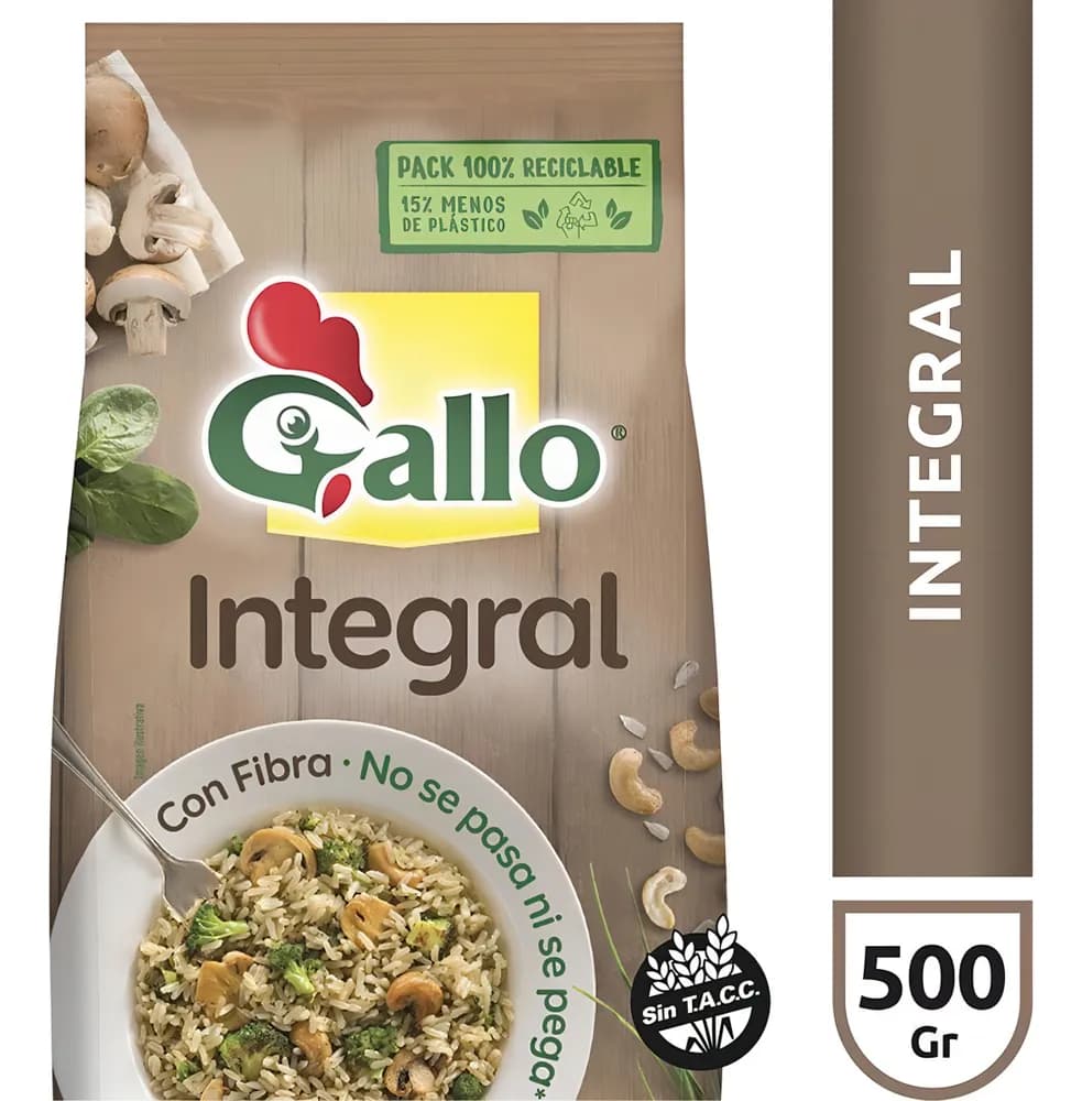 ARROZ GALLO INTEGRAL 500G