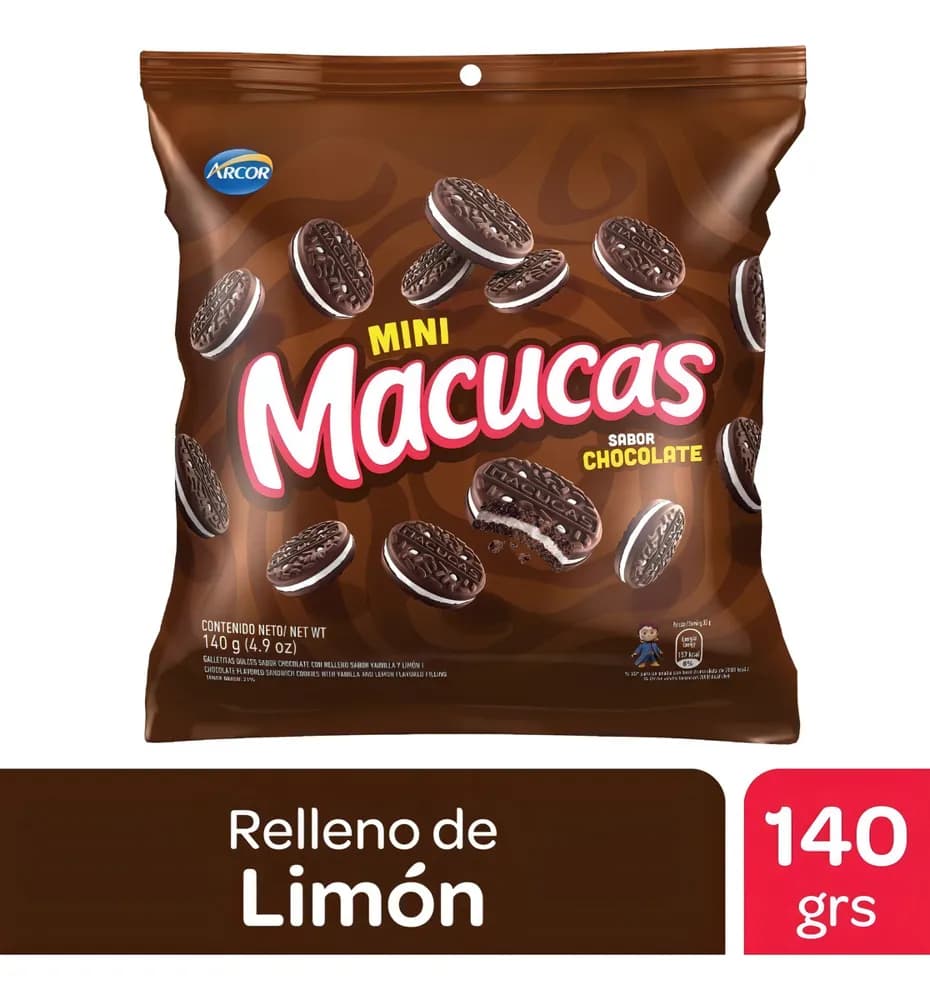 GALLE MACUCAS MINI CHOCOLATE 140G
