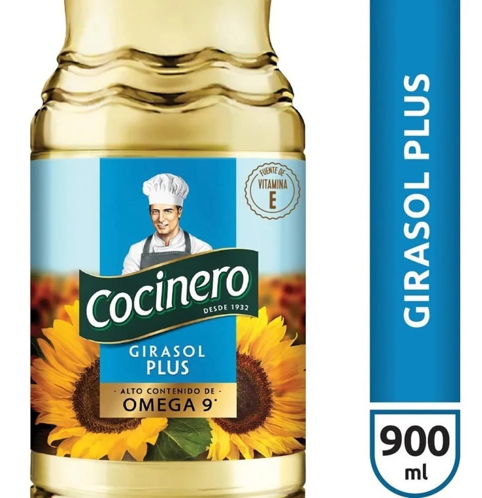 ACEITE COCINERO GIRASOL PLUS 900 CC