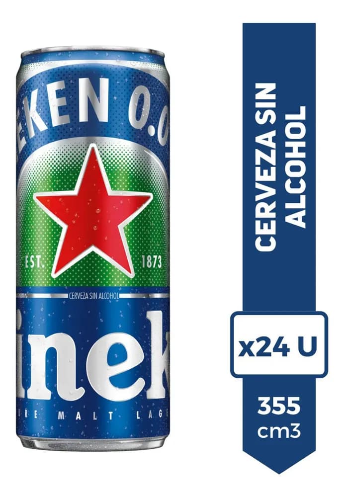 CERV HEINEKEN SIN ALCOHOL LATA X 6
