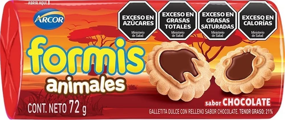 GALLE FORMIS ANIMALES CHOCOLATE 72G