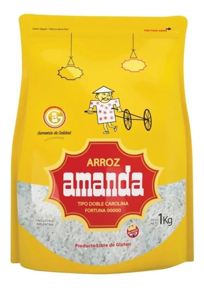 ARROZ AMANDA PERLADO 1 K
